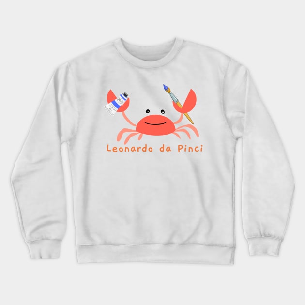 Da Pinci Crewneck Sweatshirt by Wild Tangents